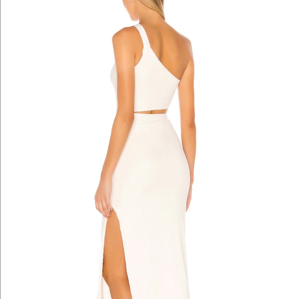 Clarice Midi Dress in White